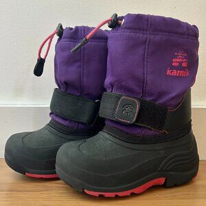 Kamik Rocket Kids Winter Boots Size 9T Excellent Condition